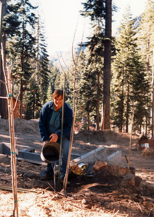 photo of LLR watering aspens