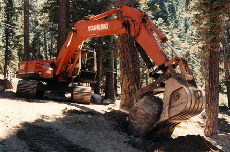 photo of earth mover