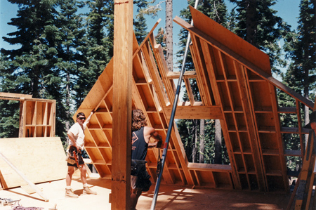 photo of raising the walls